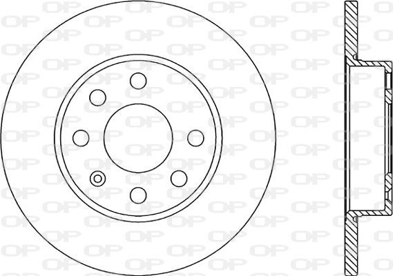 OPEN PARTS Тормозной диск BDA1967.10